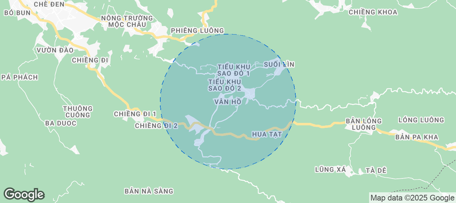 Vân Hồ Airbnb map